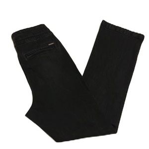 ANNIE KLEIN, Boot Cut, 2- Pocket Jeans, Charcoal Black, Size 12